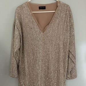 Embellished “shirt” dress plz read description